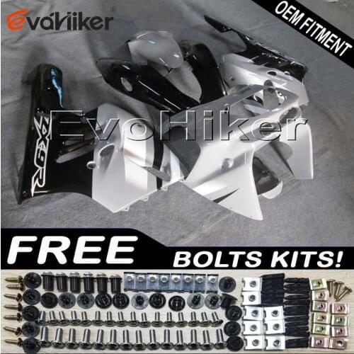 ABS Plastic Bodywork Set for ZX9R 1994 1995 1996 1997 silver black ZX 9R 94 95 96 97 ABS Plastic Bodywork Set