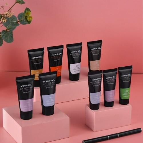 15ml Nail Acrylic Builder Gel Finger Quick Extension Builder Gel UV LED Nail Gel Nail Polish Extend Acrylic Builder Gel Nail Art