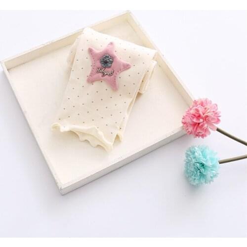 Girls Cartoon Star Flower Cotton Leggings Spring New Kids Trousers Baby Girl Children Three Colors Dots Long Pant Panelled