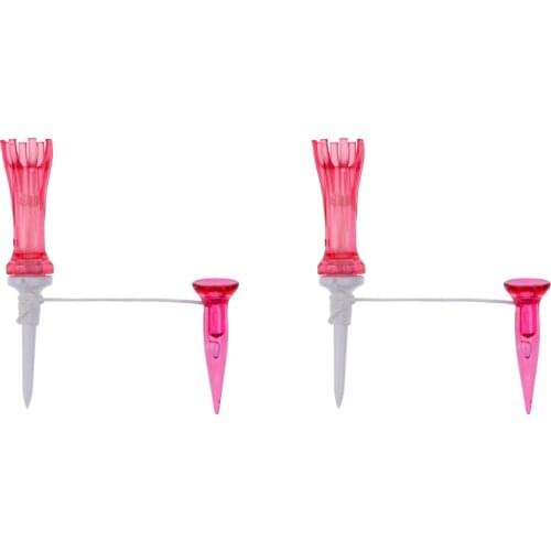 2 Pieces Durable Plastic Golf Tees Practice Golf Accessories Improve Distance