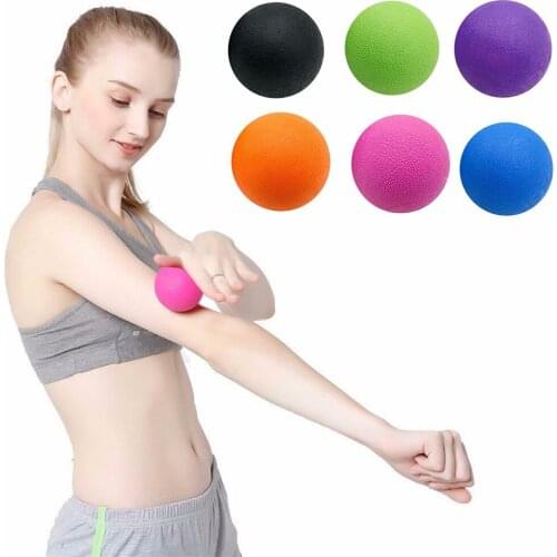 Lacrosse Massage Ball for Myofascial Release Fitness Therapy Gym Relax Exercise Hockey Ball For Yoga 1Pcs 6 Colors Yoga Ball
