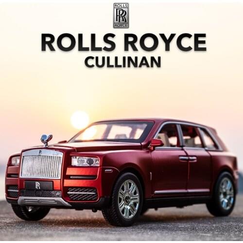 1:24 Cullinan Rolls Royce Alloy Car Model Pull Back Off Road Diecasts & Toy Vehicles Car Toys For Boys Christmas Birthday Gifts
