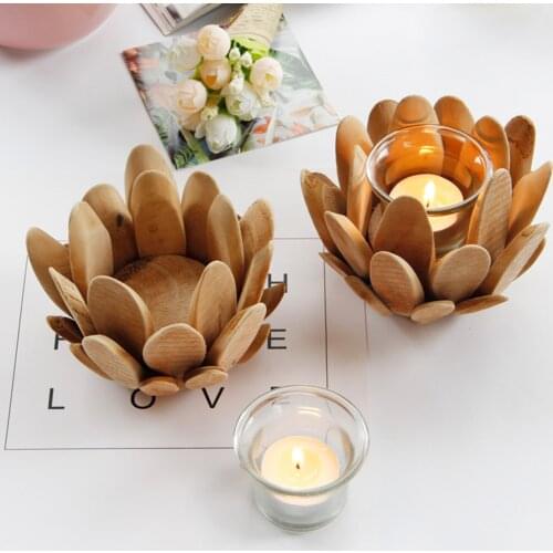 Декоративные деревянные подсвечники Moonvvin China At AliExpress