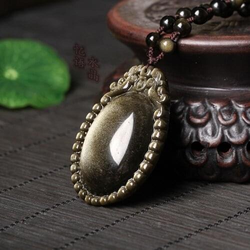 Natural gold Yaoshi pendants attract money Double Dragons win main pendants fashion + Christmas gifts
