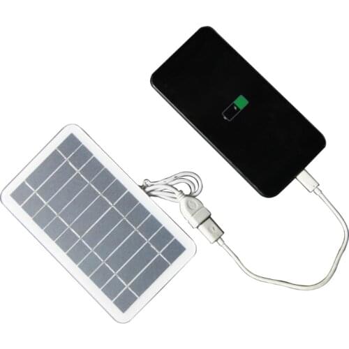 T3EE Outdoor 2W 5V Portable Solar Charger Panel Climbing Fast Charger Polysilicon Tablet Solar Generator Solar Battery