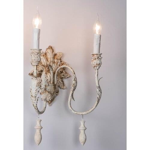 French Retro Decoration Corridor Wall Lamp Staircase led lamps antique Bedroom Bedside Lamp Living Room Background Wall Light