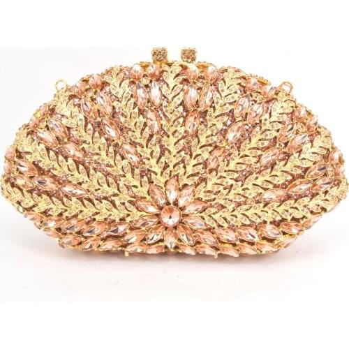 Luxury Crystal Encrusted Bags Women Diamond Silver Gold Evening Bag Bohemian Crystal Clutch Bag Colourful Diamonds Purses 88373