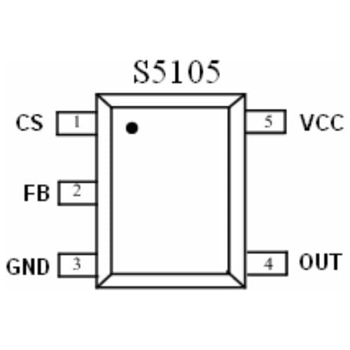 S5105A MARKING:2AA** non isolated LED Driver IC adopts the patented zero current detection method and the critical quasi resona