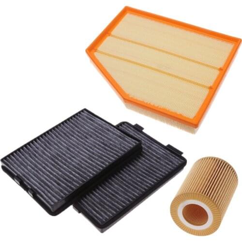 Cabin Filter Air Filter Oil Filter 3pcs Car Filters Suit for 2004-2010 BMW 5 series 520 523 525 530
