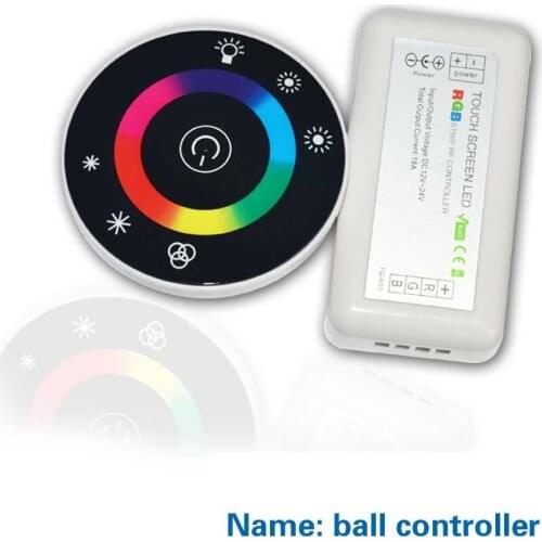 [Seven Neon]Free shipping 10sets round shape 6A*3channels 12V 216W RGB LED Strip/lamp RF touch remote controller