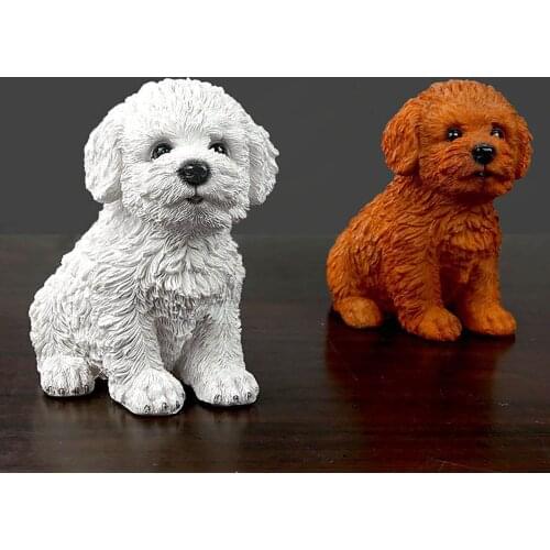 Dogs Ornament Home Decor Living Room Room Dog Figurines Decorations Crafts Garden Outdoor Decor Flower Pot Miniatures