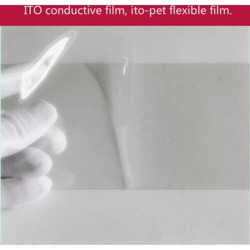ITO conductive film, low impedance ITO conductive film, ito-pet flexible film. 10 ohms. Solar cell applications