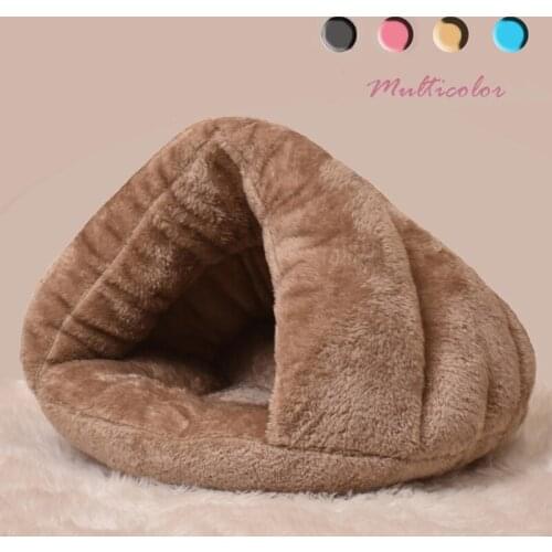 Triangle Dog Nest Soft Warm Thicken Pet Pad Cat Mat Kennel Cushion Bed