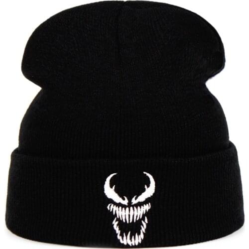 Venom Cotton Knitted Hat American Sniper Army Warm Winter ski Beanie Knit Cap Skullies & Beanies Unisex fashion Hip hop caps