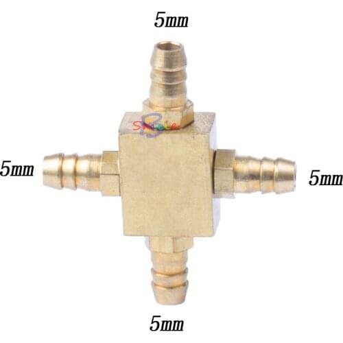 5pcs four-way Dental Valve Cooper Adaptor Connection Cross Valve Dental Unit Accessories High Quality