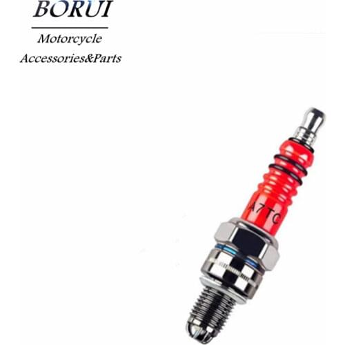 Racing 3 Electrode 10mm Spark Plug A7TC Fits For GY6 50CC 110CC 125CC 150CC ATV Scooter Dirt Bike Go Kart Motorcycle Accessories