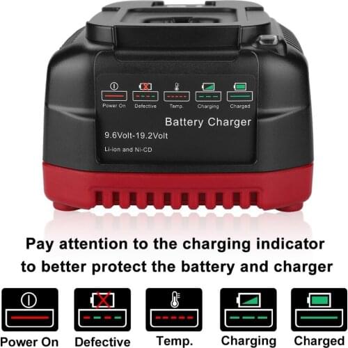 Battery Charger for Craftsman 19.2 V Li-ion 9.6V to 19.2V NI-CD battery charger 2A charging current fast and safety
