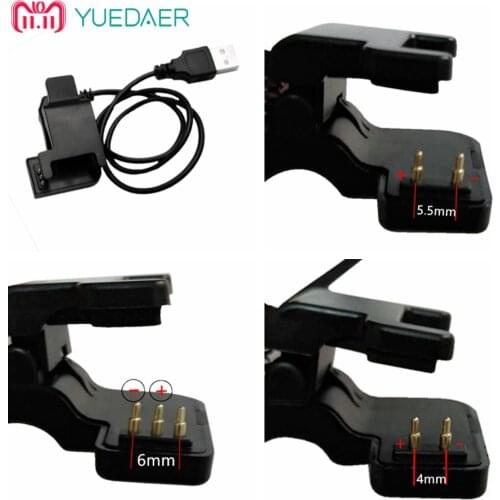 Smart Watch Charger Clip Universal Charging Dock Cable For TW64 TW68 Smart Bracelet Wristband Charger 2Pin 4mm 5mm 3Pin 6mm