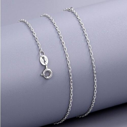 S999 Sterling Silver Necklace For Women Cross Chain Sterling Silver Necklace Without Pendant Clavicle Chain for Wedding Gifts