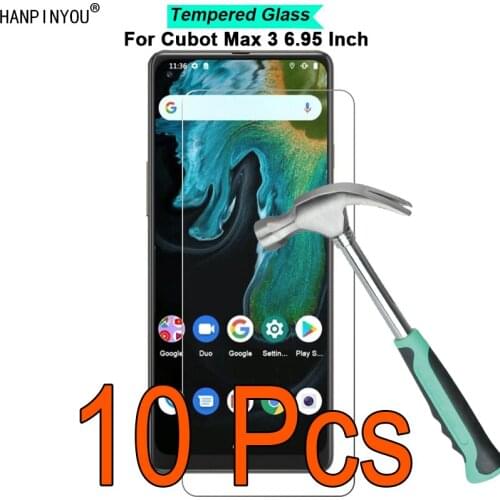 10 Pcs/Lot For Cubot Max 3 Max3 6.95" 9H Hardness 2.5D Ultra-thin Toughened Tempered Glass Film Screen Protector Guard