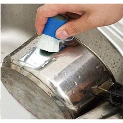 500Pcs/Lot Stainless Steel Rod Magic Stick Metal Rust Remover Cleaning Stick Wash Brush Pot , Clearing Brush