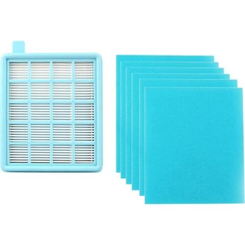 7Pcs/Lot Filter Mesh HEPA Filters for Vacuum Cleaner FC8515 FC8516 FC8517 FC8470 FC8471 FC8630 FC8631 FC8632