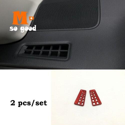 ABS Chrome Interior Mouldings Accessories Trim Decoration Shell 2016 2017 for Toyota RAV4 Car Front Small Air Outlet Cover