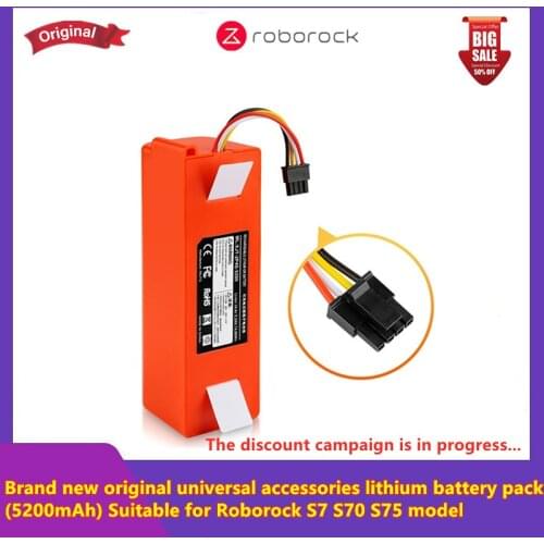 Brand new original universal accessory lithium battery pack 5200mAh, suitable for Roborock S7 S70 S75 model