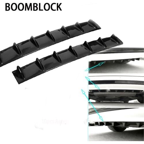 BOOMBLOCK Car Rear Bumper 3D Cool Shark Stickers For Renault Megane 2 3 Duster Logan Honda Civic 2006-2011 Fit Accord
