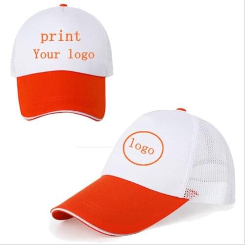 Print Logo Advertising Stitching Color Trucker Cap Men Summer Custom Logo Adjustable Unisex Dad Hat Baseball Cap