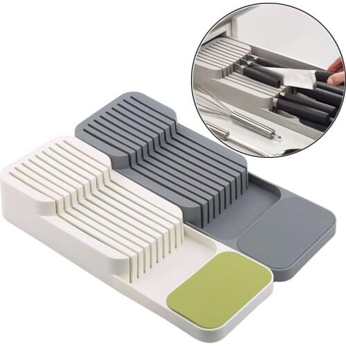 Kitchen Knife Blocks Drawer Store Kitchen Drawer Organizer Tray For Knives Knife Block Storage Organizer Stand Rack Holders