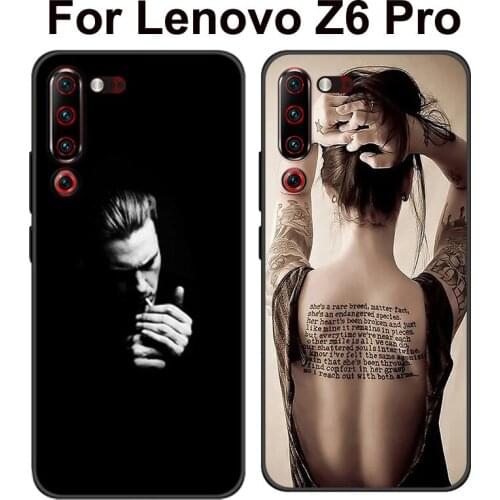 For Lenovo Z6 Pro Case Z6Pro Phone Cover Soft Silicone beauty Back Cases For Lenovo L78051 LenovoZ6Pro Case Z 6 Pro Funda bumper