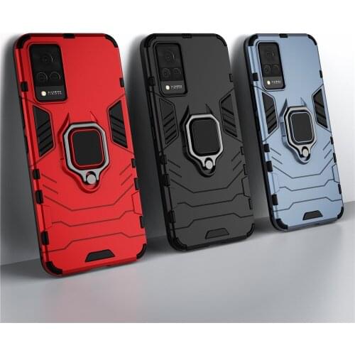 For Vivo S9 Case Magnetic Car Shockproof Ring Armor Phone Cover For Vivo S9 VIVOS9 V2072A 6.44" Funda Coque Capa