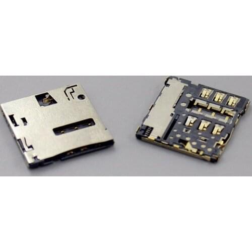 ChengHaoRan 2pcs/lot new sim card reader connector holder for huawei mate MT1-U06 MT1-T00 ,,KA-205