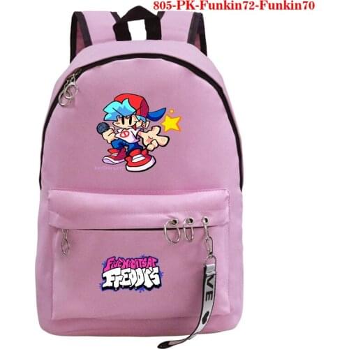 Game Friday Night Funkin Backpack Canvas School Bags For Teenage Girls Travel Rucksack Students Bookbag Women Laptop Bag Mochila