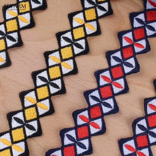 HWARM 10yard 4.5cm Colored Waves Handmade Arts Craft Fabric Screen Lace Sewing Trim DIY Window Curtain Wedding Ribbon Decoration