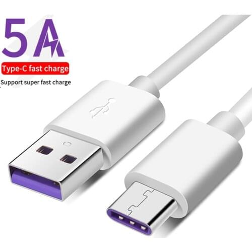 5A USB Type C Cable Fast Charge Wire For Samsung Galaxy Xiaomi Huawei Note 7 Data USB-C Cable Charger Cord Fast Super Charger
