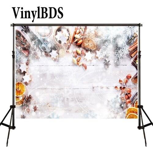 VinylBDS Photography Backdrops Christmas Backdrop Christmas Snow Photos Snowflake Backdrop Wood Backdrops For Photo Studio