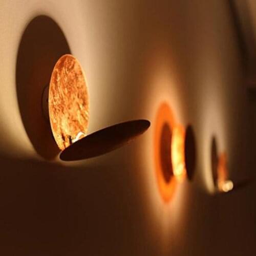 Creative Lunar Eclipse Wall Lamp Hide the Moon in My Bedroom Post-Modern LED 3-Color Personality Ceiling Bedside Room Light