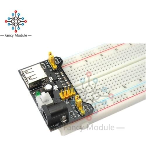 Solderless Breadboard PCB 830Point+ MB102 Breadboard Power Supply Module 3.3/5V