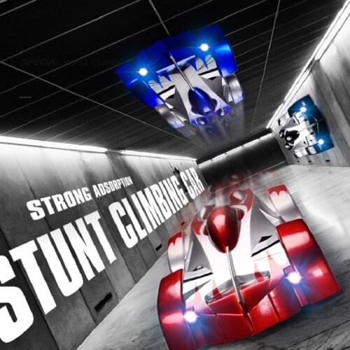 RC Car Wall Climbing Remote Control With LED Lights 360 Degree Rotating Stunt Toys Antigravity Gift For Children Boys