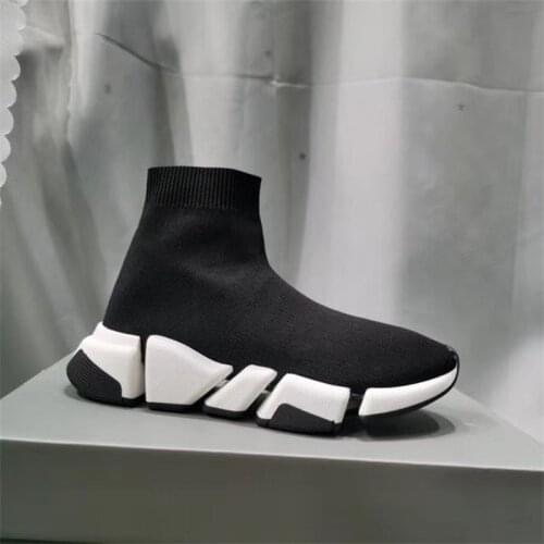 High-top Socks Shoes 2022 New Men Mesh Sneakers Men Casual Shoes Designer Unisex Shigh-top Elastic Boots Zapatos Hombre Sapato