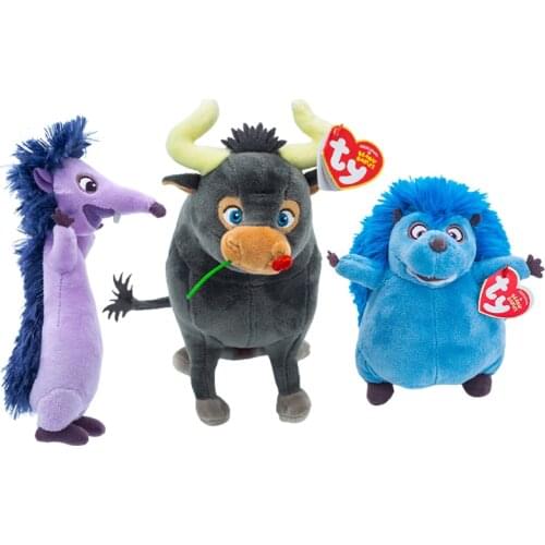 15cm Ty Beanie Stuffed Plush The Adventures of the Bull Animals Big Eye Doll Ferdinand Lupe Soft Toys Girl Birthday Gift