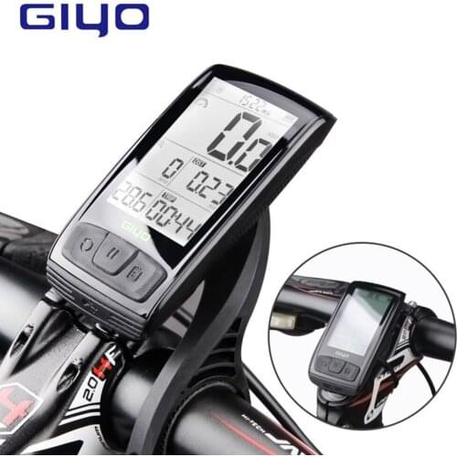 GIYO Bicycle Wireless Code Table Wireless Bluetooth Bicycle Computer Mount Holder Bicycle Speedometer Speed/Cadence Sensor