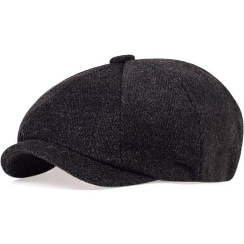 Mens Brand Caps Hats cotton Mens Vintage Cap Herringbone Newsboy Hats Casual Women Spring Autumn Berets