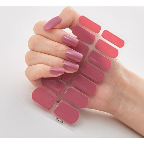 Pure Solid Color Self Adhesive Nail Sticker Nails Sticker Designer Nail Decoration Nails Art Decoration Designer Nail Decals