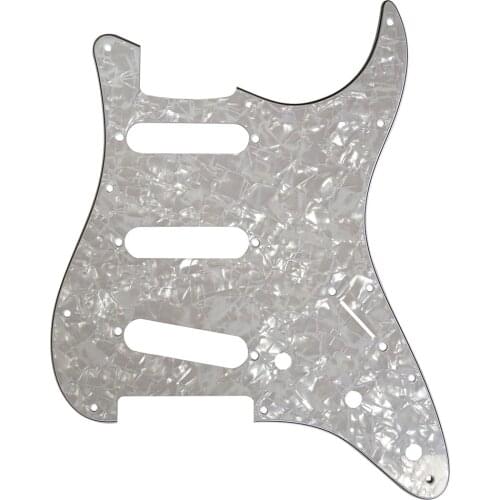 Pleroo Custom Guitar pickgaurd - For 62' 11 Screw Hole Standard St SSS Guitar pickguard Scratch Plate , 3 Ply Mint Green