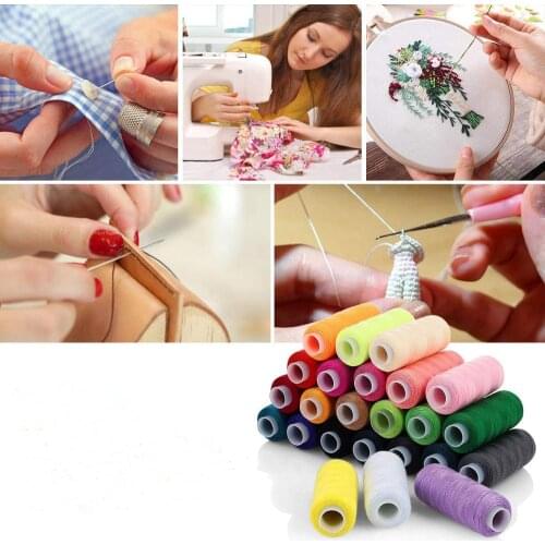 Xugar Polyester Embroidery Sewing Threads 10pcs/set Solid Rope For Hand and Machine Sewing DIY Craft Clothing Patches Supplies