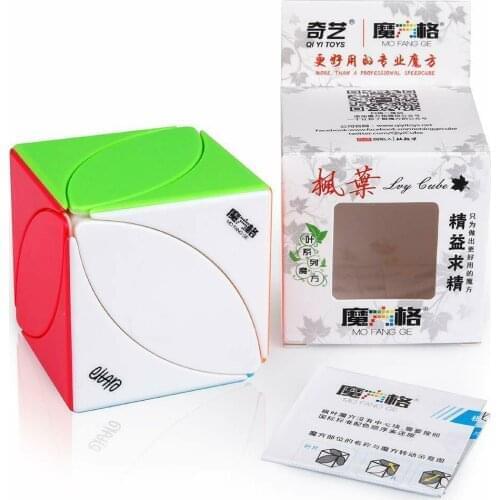 Qiyi MoFangGe Maple Magic Neo Rubix Cube FengYe Speed Without Caliper Cube Twist Puzzle Ivy Leaf 56mm Safe ABS Ultra-smooth Toy