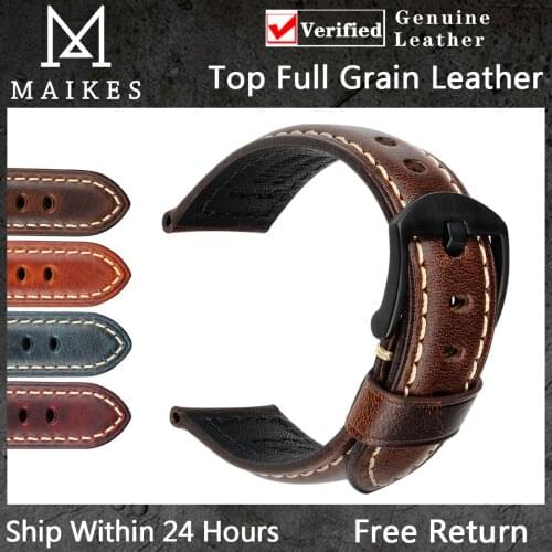 Vintage Genuine Leather Watchbands For Huawei Watch GT Women Men Butterfly Buckle Cowhide Watch Strap Business Watch Accessories